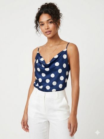 The Polka Dot Satin blouse